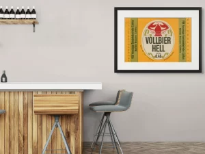 Vollbier Hell - Wall Art Print