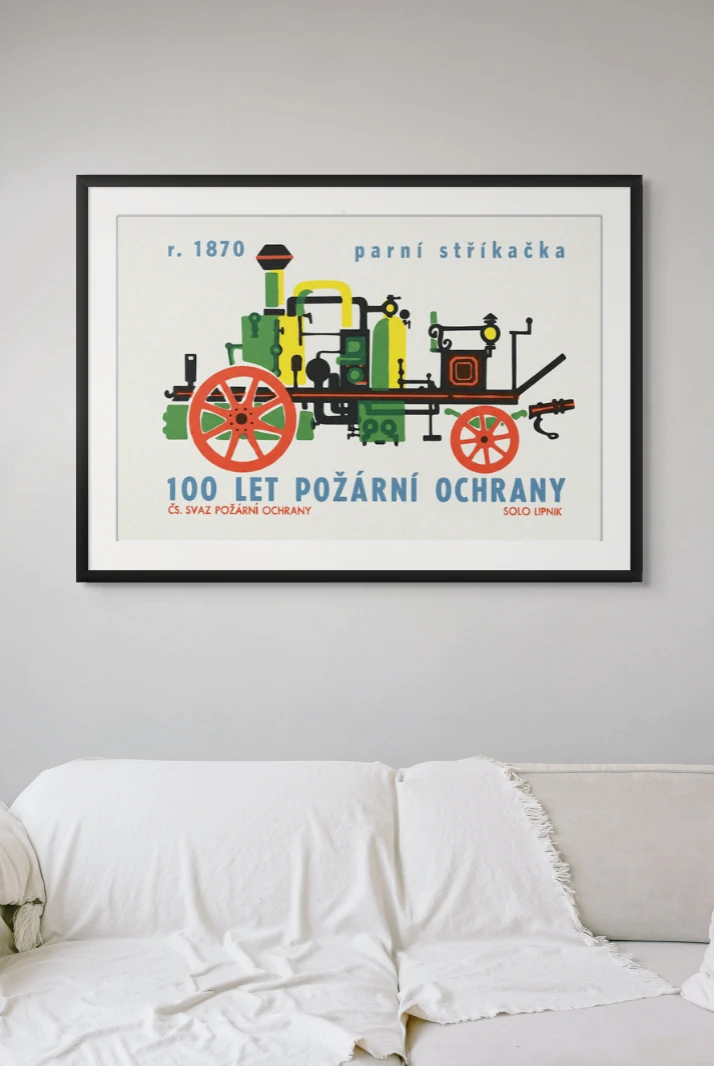 Parní Stříkačka – Wall Art Print