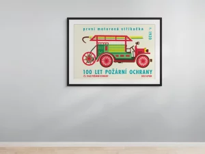 First Motorized Fire Engine – Wall Art Print