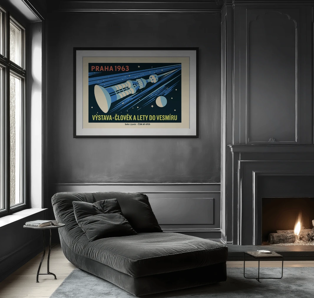 Man and Space Flights - Wall Art Print
