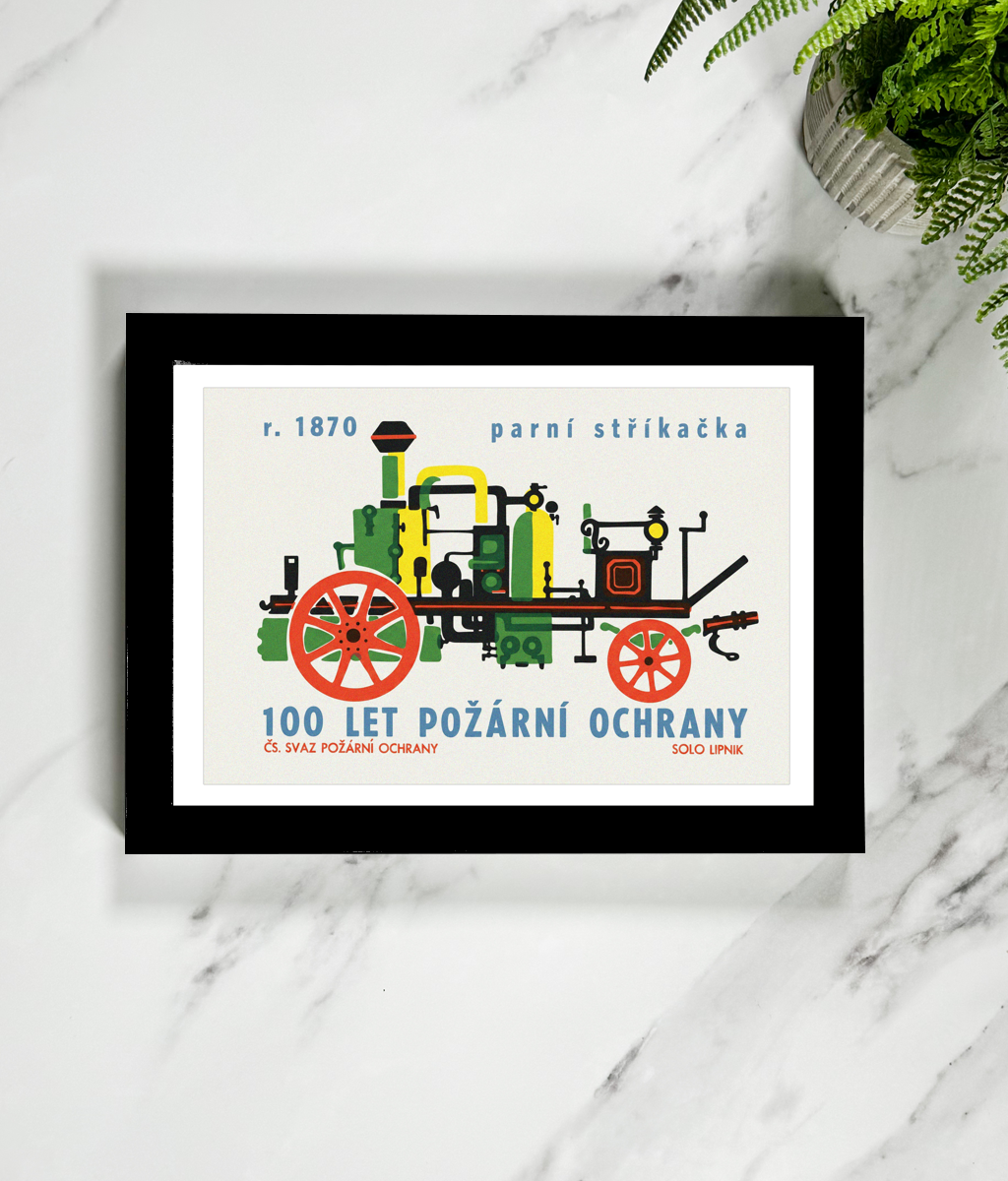 Parní Stříkačka – Wall Art Print