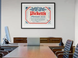 Pickett’s Premium Beer - Wall Art Print